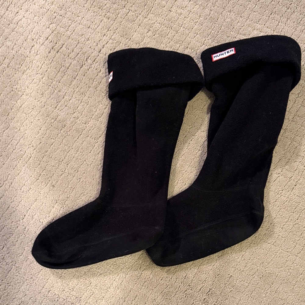 Hunter Black Fleece Socks